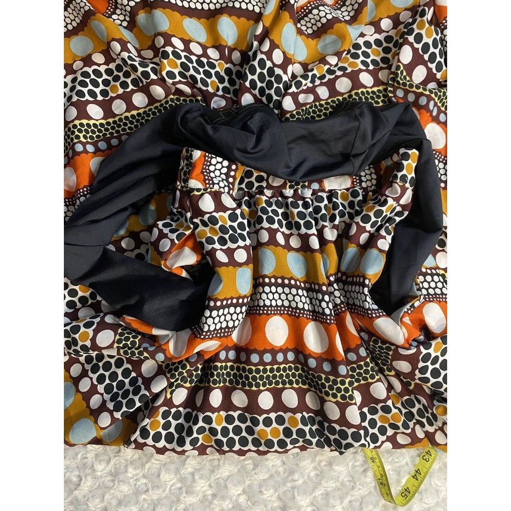 Moon Orchard Maxi Skirt Pockets Size M Polka Dot Multi Colors Flowy Lightweight - Picture 9 of 9